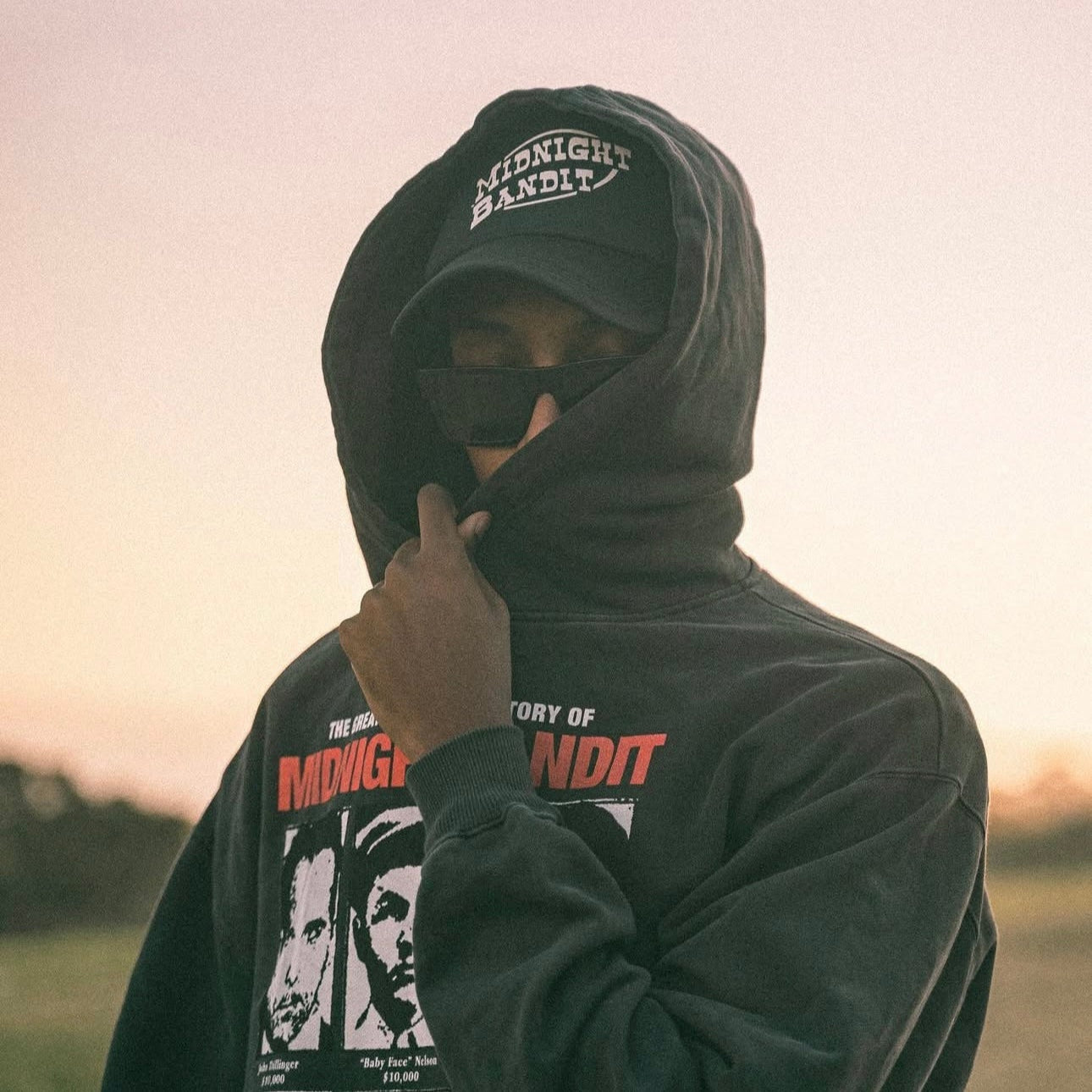 MIDNIGHT PIZZA CLUB × TTTMSW sweat（GRAY） Teenage Mutant Ninja Turtles Turtles Pizza - Pullover Hoodie