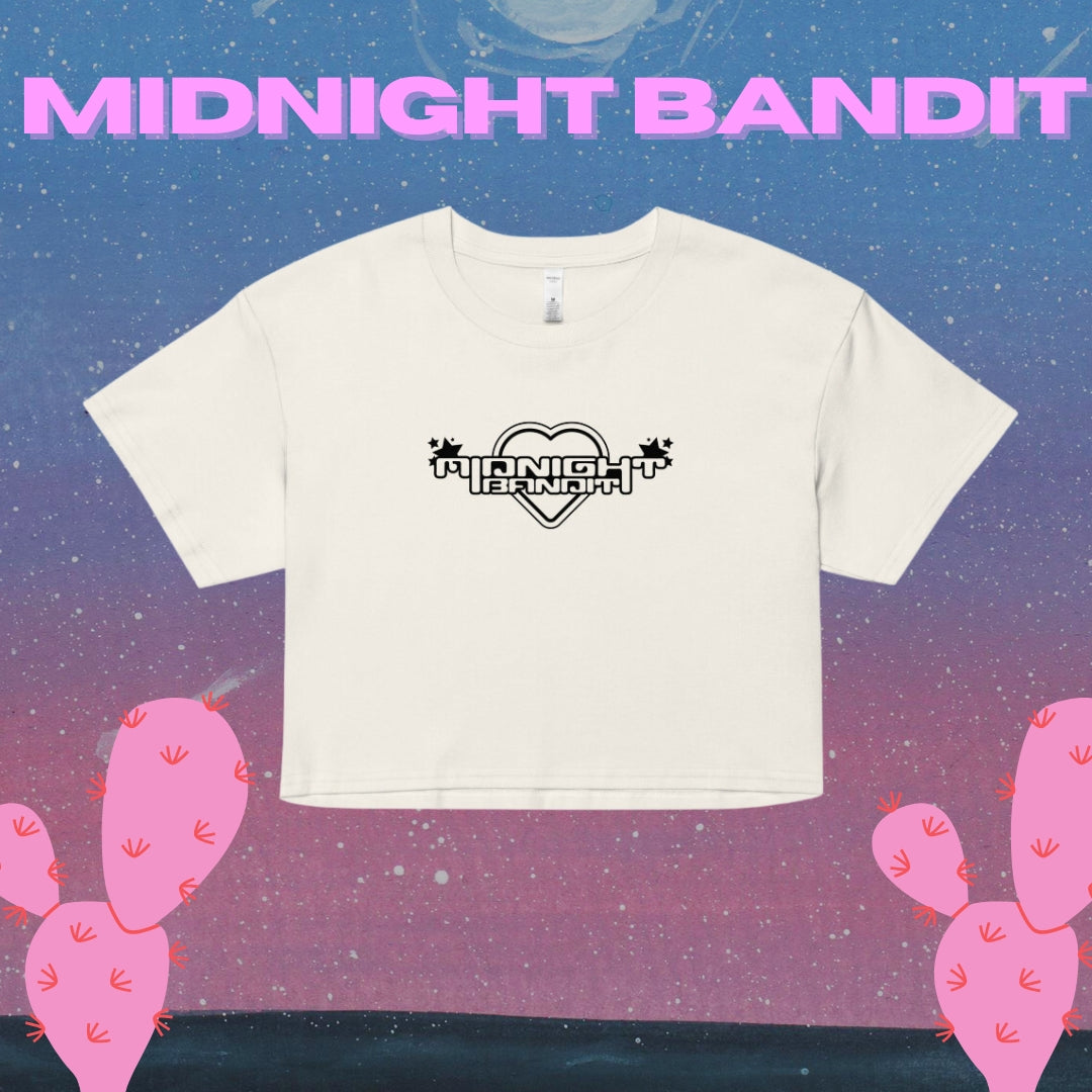 Midnight Bandit Cropped Tee