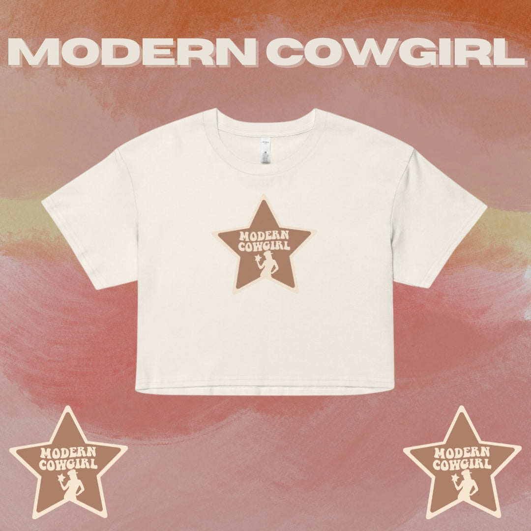 Star Cowgirl Cropped Tee